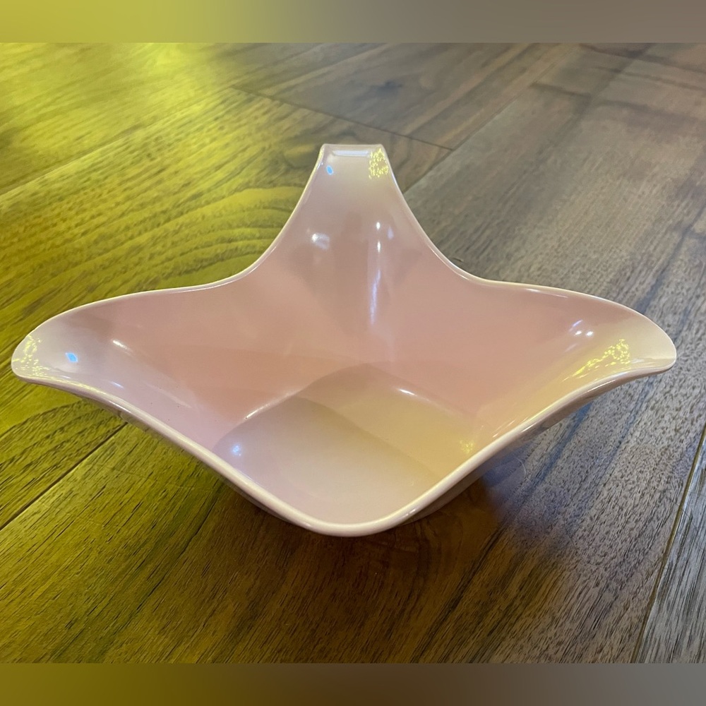 MCM Vintage pink melamine gravy boat